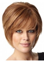 Red Capless Remy Human Hair Wig-WWA318 